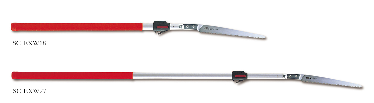 ARS EXW Featherlight extendable aluminum pole saws with blade